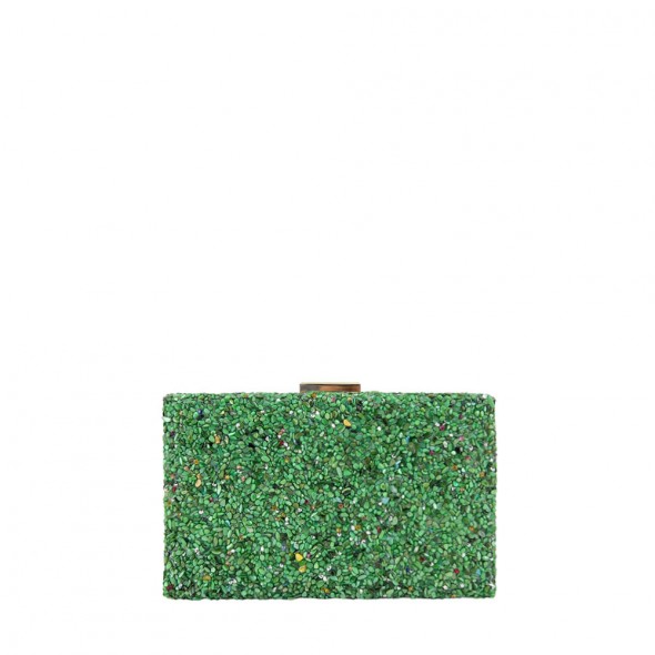 Bolso Clutch Piedra Efecto Ante